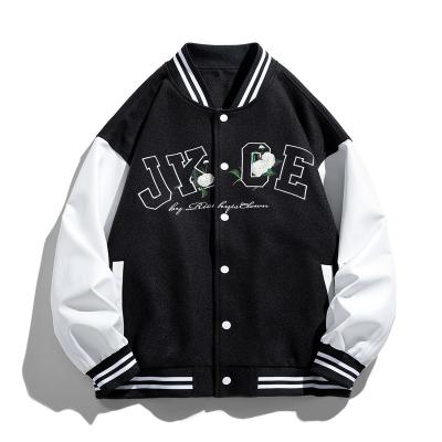 China Streetwear Breathable Style Men Jacket Fashion Loose Spring And High Street Autumn Embroidered Niche Baseball Uniform For Couples for sale