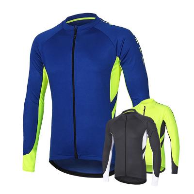 China Windproof Mens Full Zipper Long Sleeves Jersey Mtb Bike Cycling Shirt for sale