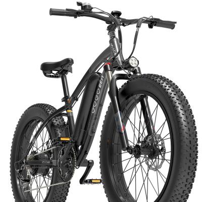 China Hot-selling Aluminum Alloy T/T 1000W Motor Folding 26 Inch Fat Tire Electric Bike GOGOBEST GF600 for sale