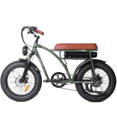 China 20 Inch Retro Fat Tire BEZIOR XF001 Big Tire BEZIOR XF001 20 Inch Alloy T/T Retro Motor 1000W 30-50km/h Big Bike Aluminum Electric Bike for sale