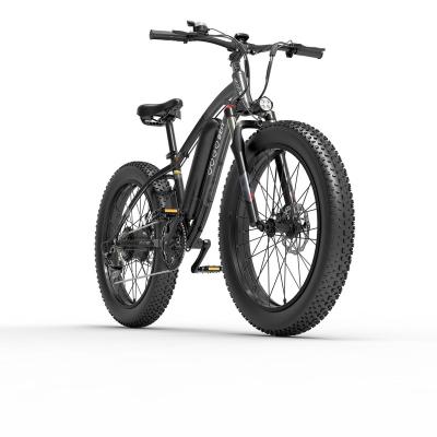 China Aluminum Alloy T/T Motor 1000W Folding 26 Inch GOGOBEST GF600 Fat Tire Electric Bike for sale