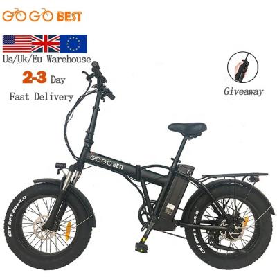 China Popular one year warranty lithium battery12.5AH household motor 1000W folding electric bike GOGOBEST GF300 for sale