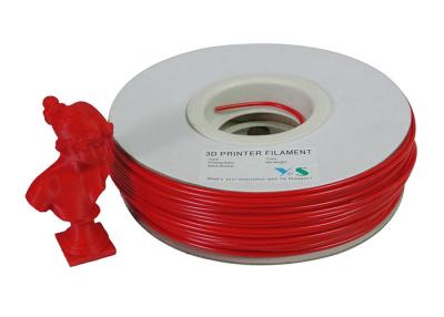 China Material de materiais de consumo 1kg de borracha plástico vermelho MakerBot/RepRap/UP/Mendel do nylon 3.0mm dos filamentos da impressora da cor 3d à venda