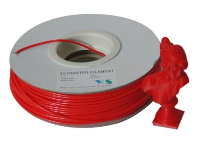 China Compatible 3.0mm ABS 3D Printer Filament Materials For 3D Printers , Red for sale