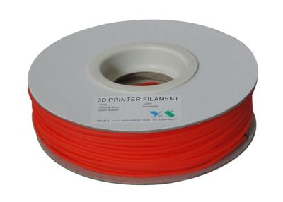 China Materiais do filamento da impressora do PLA 3d da dureza 3.0mm, vermelho fluorescente à venda