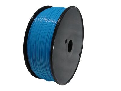 China 1.75mm Afinia 3D Printer Glow In The Dark Filament Blue , ABS Filament For Desktop 3D Printer for sale