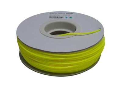 China Tough 3.0 mm 3D Printing HIPS Filament Yellow , Reprap 3D Printer Filament for sale