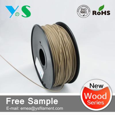 China Dark Brown 3mm Wood 3D Printer Filament Glossy For Reprap 3D Printer for sale