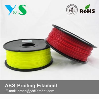 China Durable Red 3D Printer Filaments 3.0mm Plastic High Toughness For Ultibot for sale