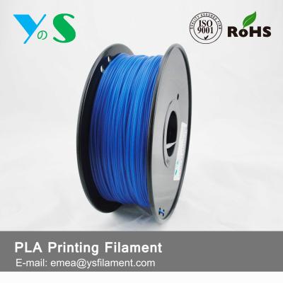 China filamento fluorescente da impressora do PLA 3D do azul de 1.75mm para a impressora do Desktop 3D à venda