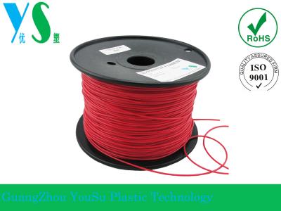 China Profesional material del filamento de la impresión flexible 3D del rojo 1.75m m para imprimir en venta