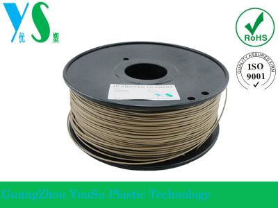 Chine Filament en bois de l'imprimante 3D de Markerbot 3mm Brown foncé avec la bobine de 200mm à vendre