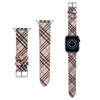 China British Style Watch Band Zebra Stripes Wide Color Choice For Apple Watch Wrist Band For iwatch Band for sale