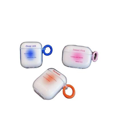 China Fanshion 2021 Hot Case Romantic Poem Earphone Cover With Candy Color For Airpods pro for sale