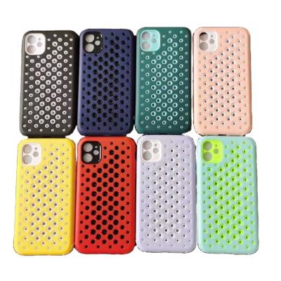 China New Shockproof Phone Cover Anti-fall Breathable Mobile Phone Case For iPhone 11 pro 12 max pro max for sale