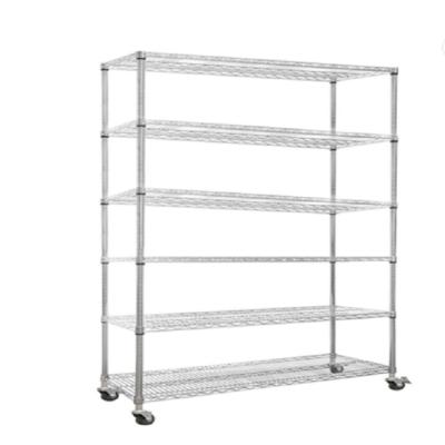 China Adjustable Storage Shelves Mobile Cart Stacking Racks Tire for sale