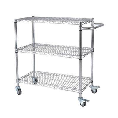 China Best Tier Adjustable Trolley Cart Kitchen Storage Rack Organizer Utility Ready-to-Wear Garment Selling3 for sale