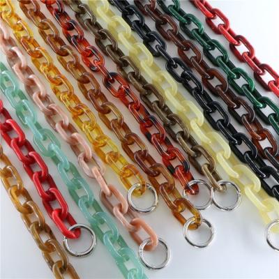 China 2020 Wholesale Bag Chain Fashion Chain Link Accessories Organizer Resin Extra Thick Acrylic Chain Large for sale