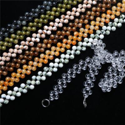 China Bag Chain Acrylic Beads Weave Charactedristic Creative Chain For Bags for sale