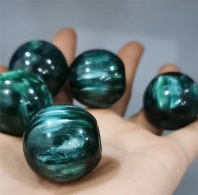 China The 30mm diameter green resin bead accessories large bead material accessories for sale