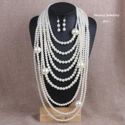 China CLASSIC Baroque Pearl Necklace Multilayer Pearl Necklace fashion jewelryJewelry for sale