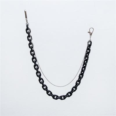 China Punk Style Fashion Running Width 1.8 Cm Acrylic Plastic Pants Chain for sale