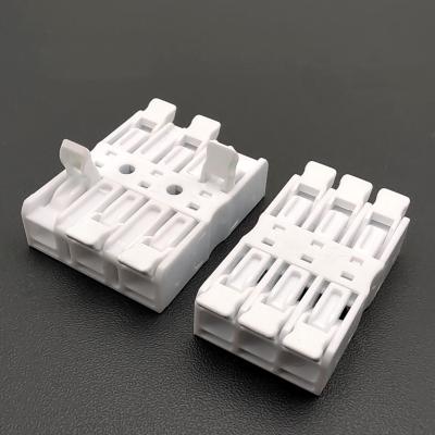 China LED Lighting 928-3 Three In Three Driver Quick Connect Terminal For 3 Pin Compact Butt Connector for sale