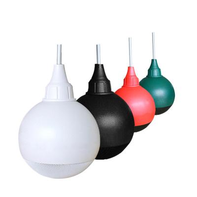 China Mini Oem Colorful Waterproof Ball Pendant Hanging Ceiling Speaker for sale