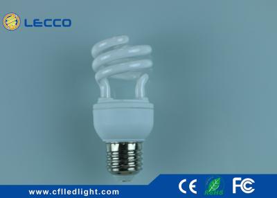 China Half Spiral Energy Saving Lamp 9W , Fluorescent Cfl Bulb For Hotel for sale