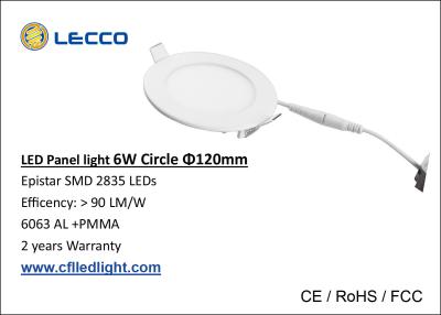 China 480 LM Flat Panel LED Lights IP20 Constact Current With IC Driver for sale