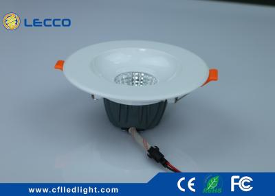 China 30 000H CRI > 80 LED Recessed  Downlight Die Cast Aluminum Frame COB 15W 100 LM / W 2700K - 6400K for sale