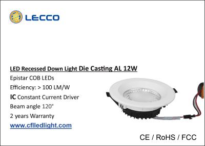 China Adjustable Recessed LED Downlight For Home / Bathroom IP20 SDCM < 5 for sale