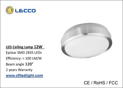 China 6400 K High Power LED Ceiling Lamp Round Shape 12W Aluminum Frame for sale