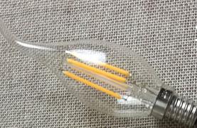 China Bent End Filament LED Bulb , Led Candle Bulbs For Living Room Lighting for sale