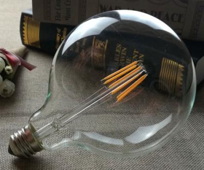 China G125 Cool Filament Light Bulbs , High Wattage Led Light Bulbs 6W for sale