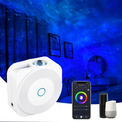 China Home Theater Night Light LED Laser Projector Lamp Modern Projection MIC Indoor Galaxy Smart Projector for sale