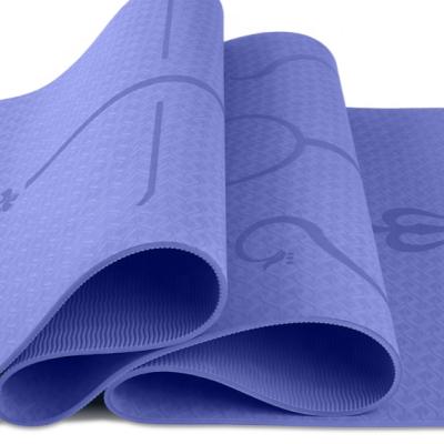 China Monochromatic Line Single Layer Laying Tape 6mm Yoga Mat Fitness Exercise Tape Yoga Mat for sale