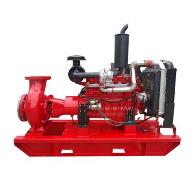 China Drinking Water Treatment Fire Fighting End Centrifugal Suction 12 Inch Diesel Water Pump for sale