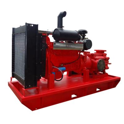 China Industrial utilities high pressure diesel engine multistage water pump for arable land irrigation for sale