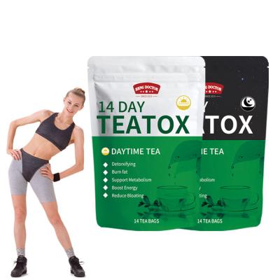 China New Arrival Herb Weight Loss Slimming Tea Detox Low Fat Private Label Herbal Flat Belly 14 Day Weight Loss Slimming Tea for sale