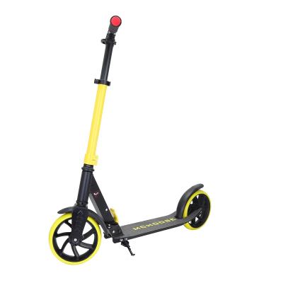 China Handlebar Size 100% PU Aluminum Thick 200x40mm Adjustable Big Wheels Kick Scooter For Adult for sale