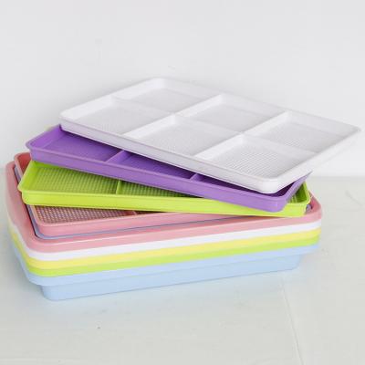 China Hot Sale Plastic Food Grade Microgreen Tray With 5 Colors To Chose for sale