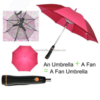 China Small Automatic Open Fan Umbrella And Umbrella With Fan For Japanese Umbrella Market for sale