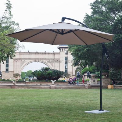 China Large Size Manual Open Garden Umbrella With Aluminum Patio Umbrella for sale