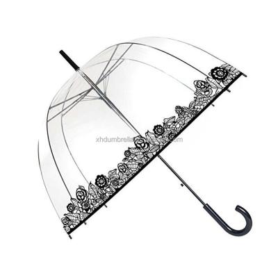 China New Automatic Clear Umbrella Dome Open Style With Poe Umbrellas for sale