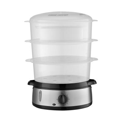 China Wholesale Household 3 Layer Commercial Multifunctional Electric Food Steamer 9 Liter Electric Food Steamer For Cooking for sale