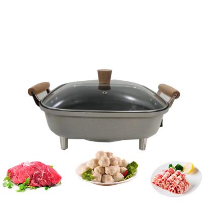 China Outdoor electric roasting and frying pan, electric frying pan, noodles, baking, steaming, frying, roasting, temperature adjustable for sale