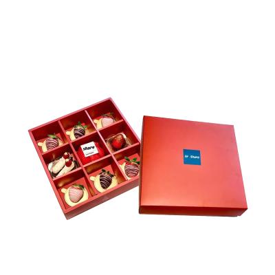 China Recycled Materials Slider Box Wedding Chocolate Covered Strawberry Boxes for sale