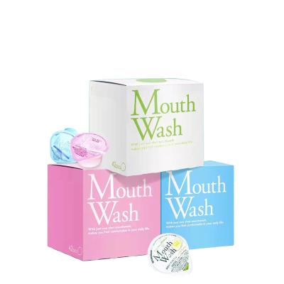 China Recyclable CMYK LOGO Printing Customized Daily Necessities Mouthwash Packaging Box Cardboard Packaging Paper Box for sale