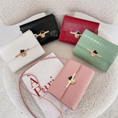 China Trade bags2022Foreign fashion small women's bag women's all-match bag square shoulder cross - body candy color women's bag for sale